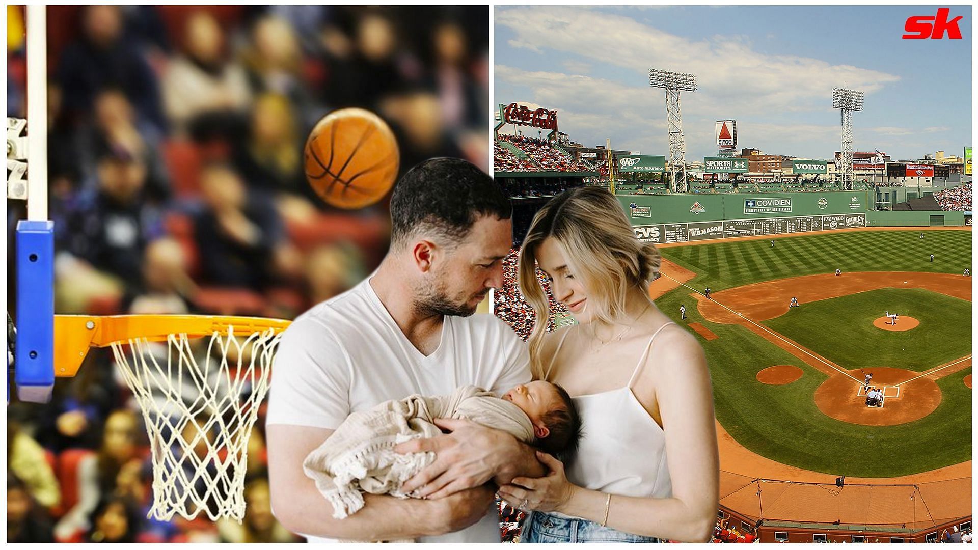 Alex Bregman with his son Knox. 