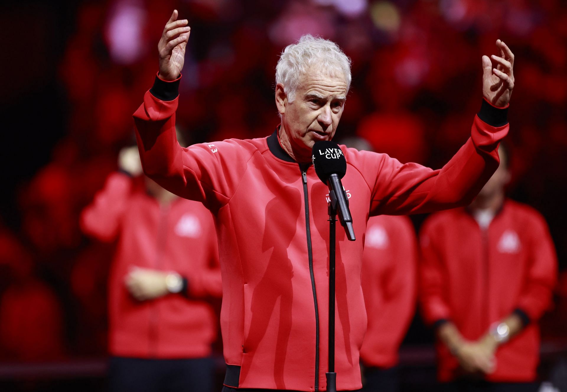 John McEnroe at the 2023 Laver Cup.