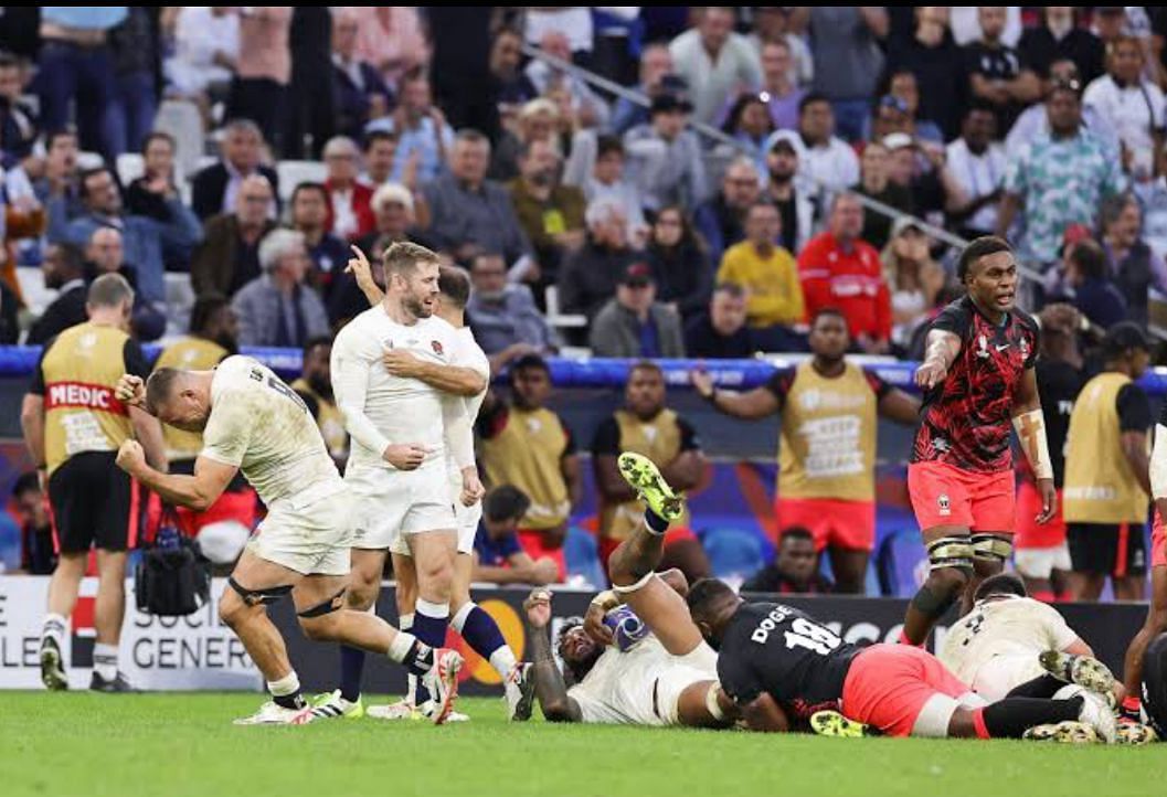England beat Fiji to qualify for the semifinal on Sunday
