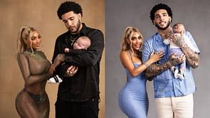 "Be f*ckin' fr": LiAngelo Ball's $800K-worth girlfriend Nikki Mudarris fires back at haters after family pic with baby son goes viral