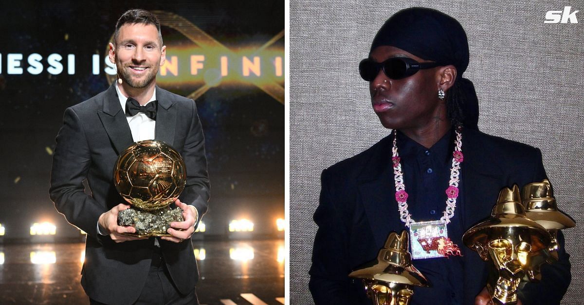 Rema failed to greet Lionel Messi during his performance at the 2023 Ballon d