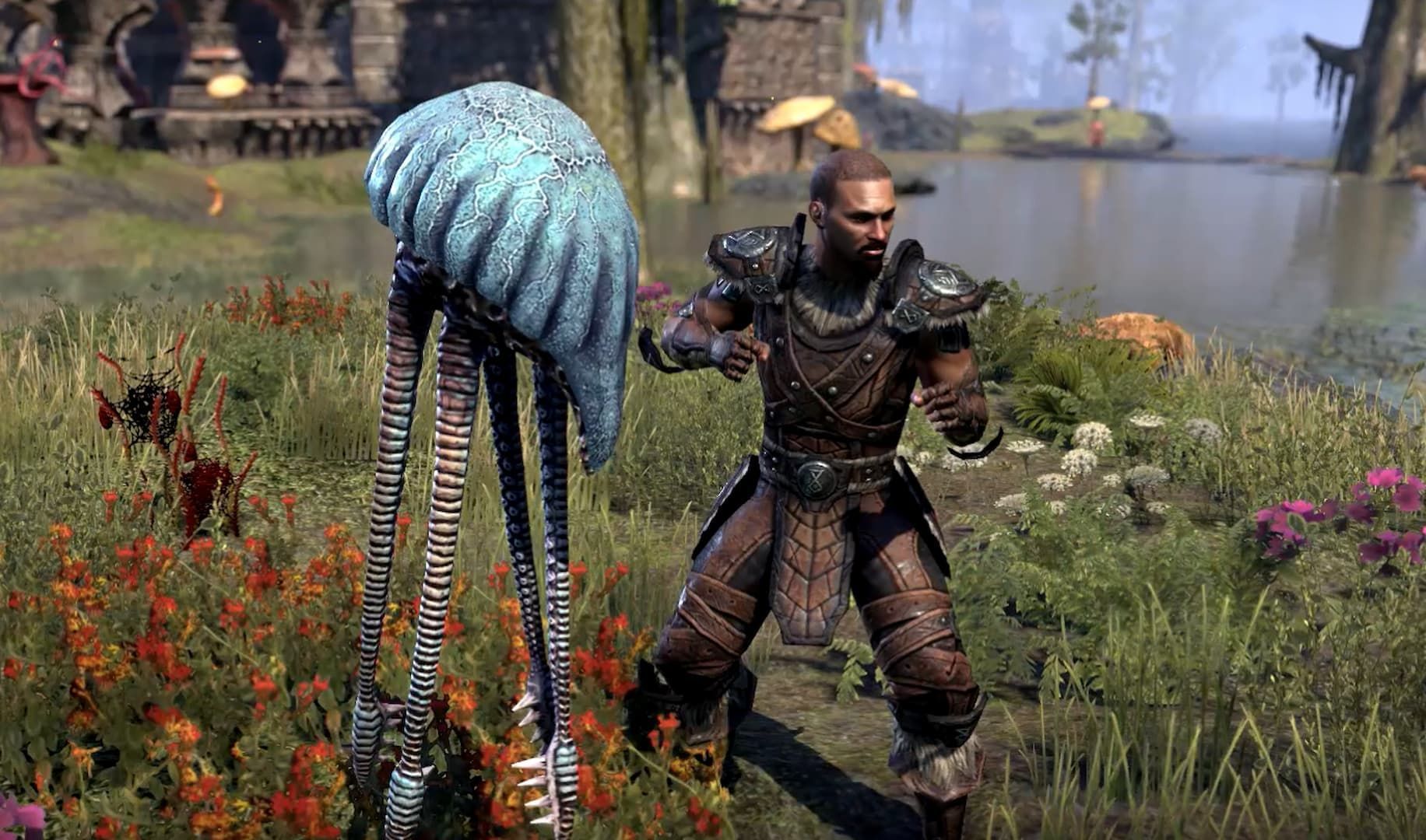 The Warden can summon Animal Companions like the Blue Betty to aid in battle (Image via ZeniMax Online Studios)