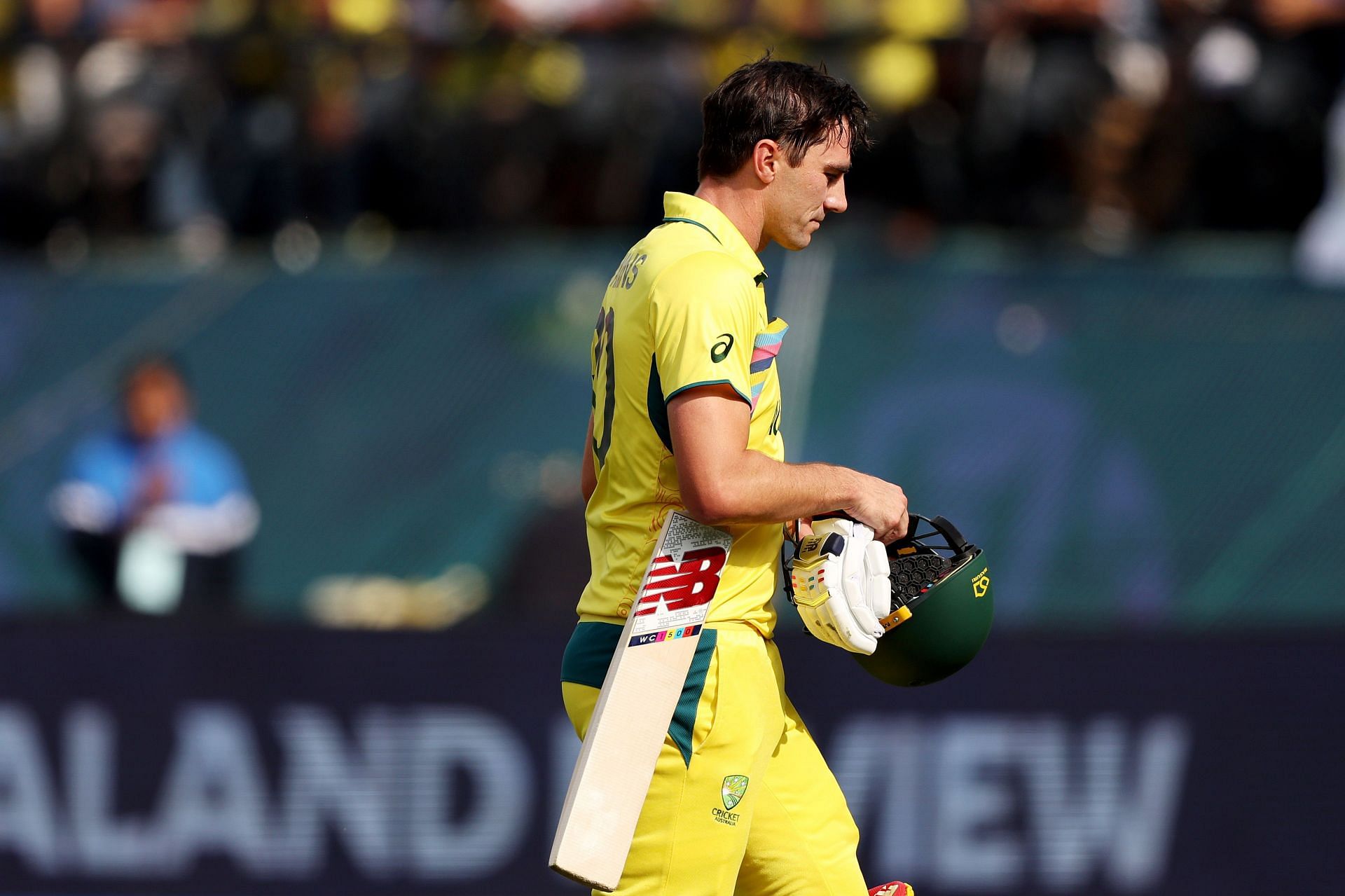 Pat Cummins after getting out vs NZ [Getty Images]