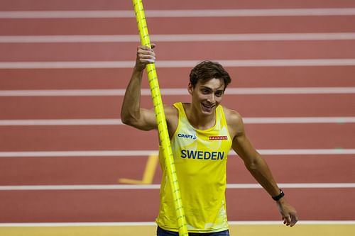 Mondo Duplantis at Day 8 of World Athletics Championships Budapest 2023