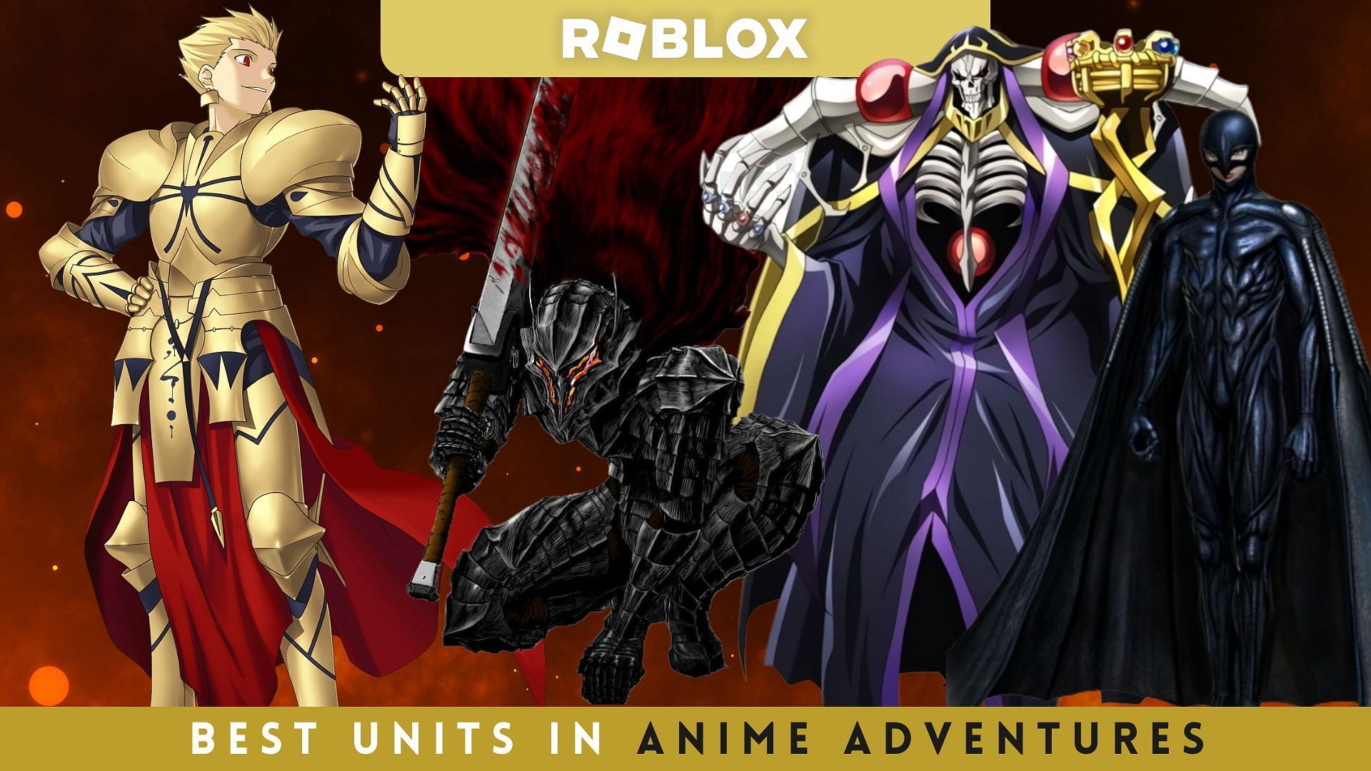5 best units in Roblox Anime Adventures