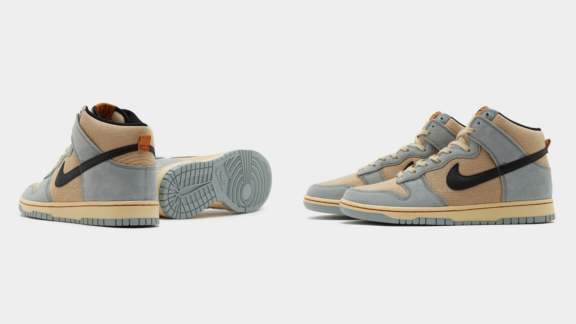 A detailed look at the Nike Dunk High sneakers (Image via JD Sports UK)