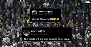 "Left PSG and became good again" - Fans react as star recreates Lionel Messi's World Cup celebration after scoring panenka penalty in UCL