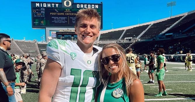 Oregon QB Bo Nix's wife Izzy Smoke pens a thoughtful note for husband post Week 8 success - "History made!! So proud of him"