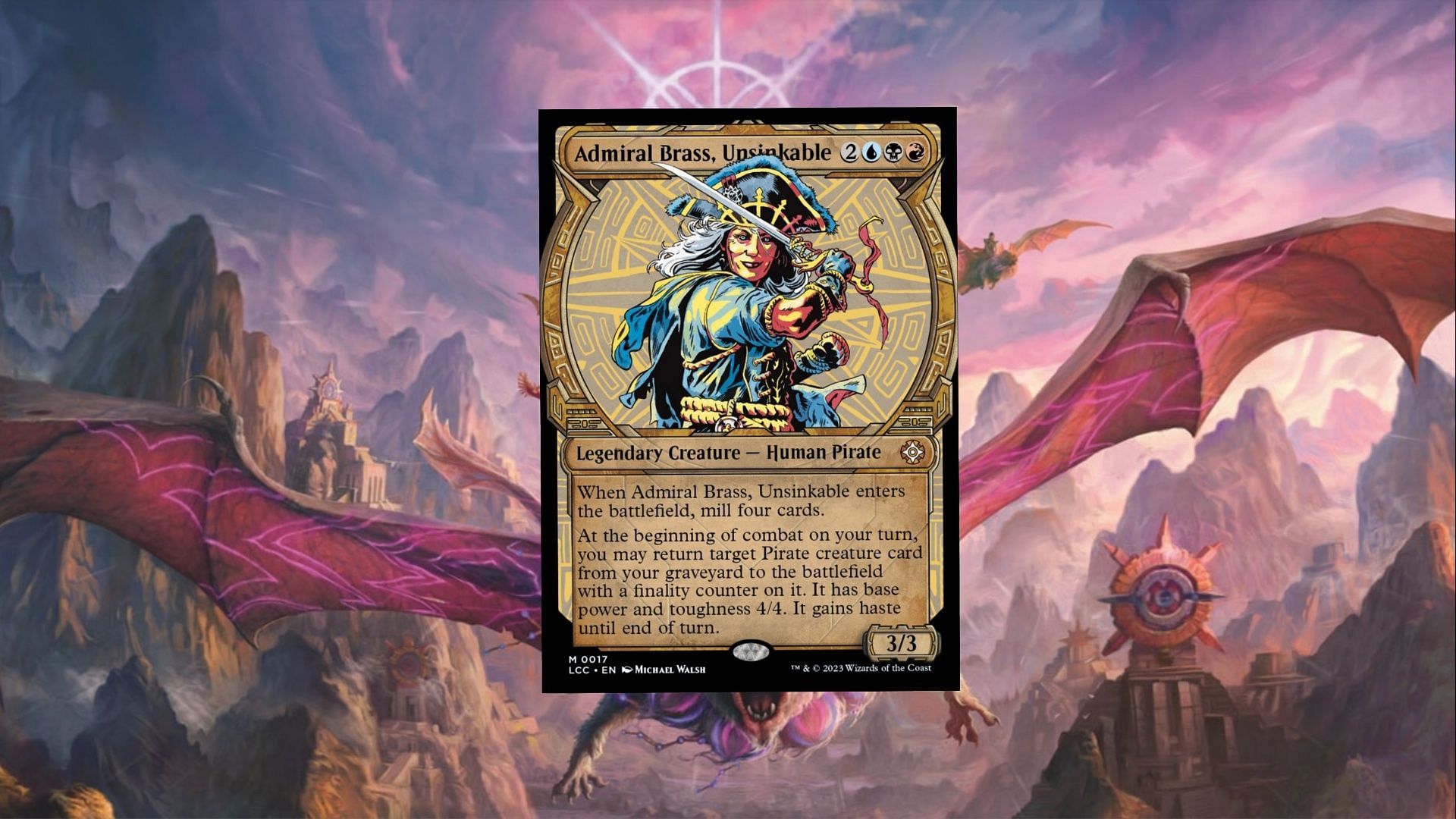 Admiral Brass, Unsinkable in MTG (Image via Wizards of the Coast)