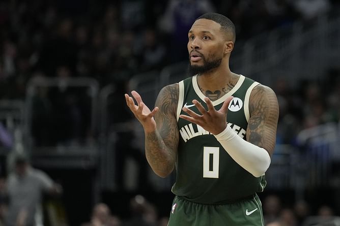 "Flavor Flav put a curse on yall": NBA fans roast Damian Lillard for a scoreless first half vs. Hawks