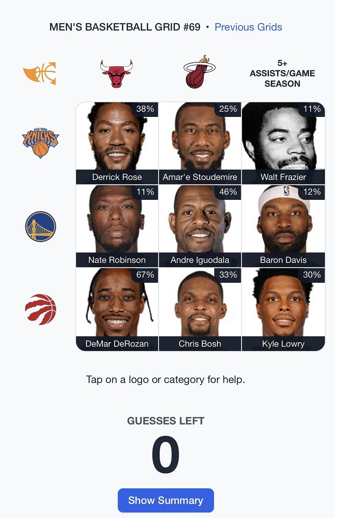 NBA Immaculate Grid answers for October 18: All answers and hints for  Basketball Grid