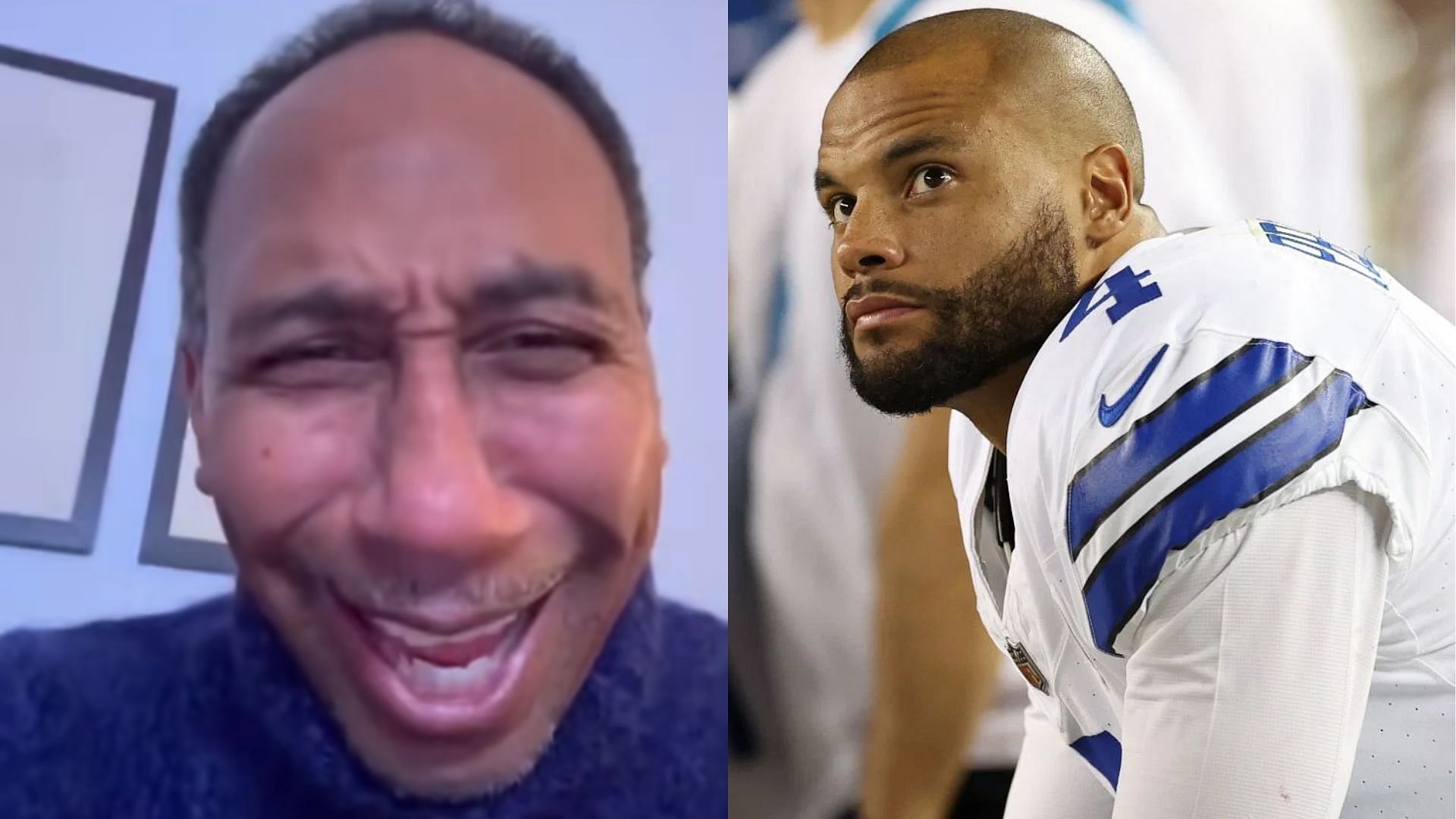 Stephen A Smith and Dak Prescott (Image credit: Stephen A. Smith on Facebook)