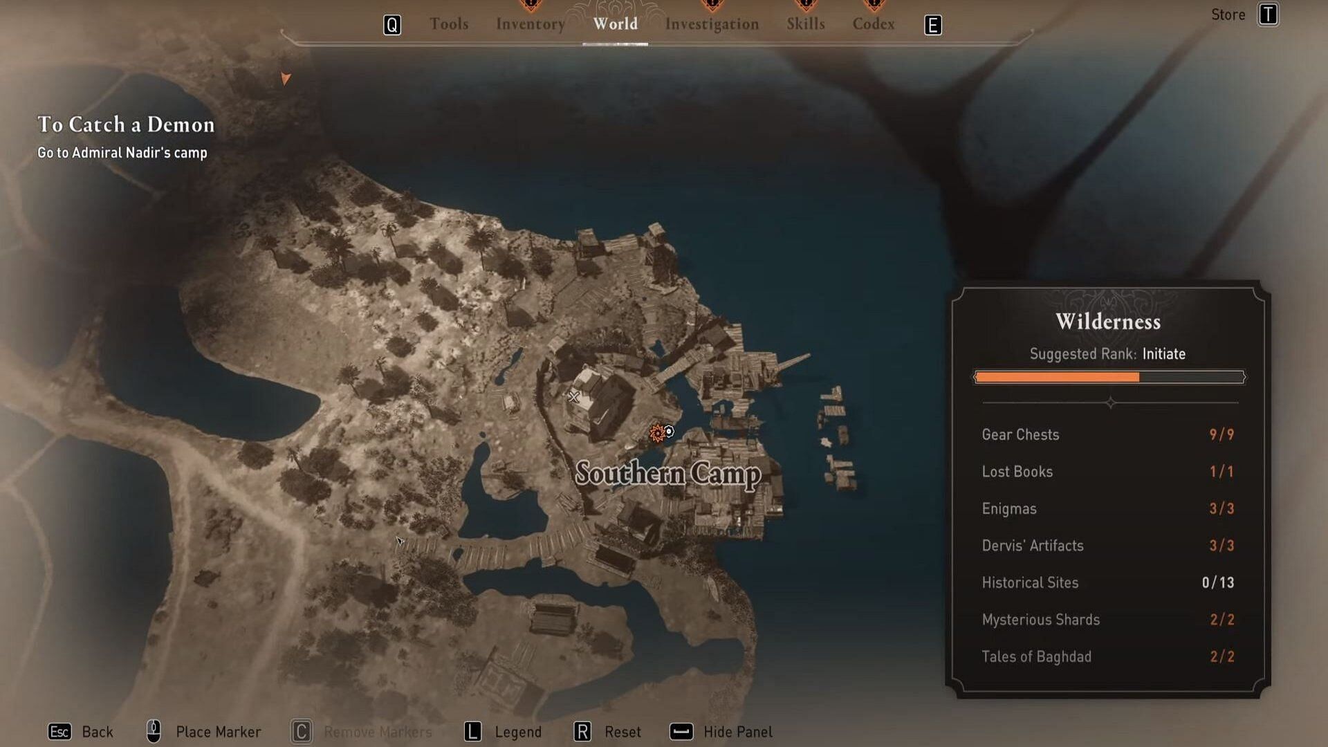 Location of the camp (Image via Ubisoft)