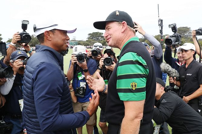 "That was the one mistake I made" - Ernie Els reflects on his captaincy 'mistake' against Tiger Woods at 2019 Presidents Cup