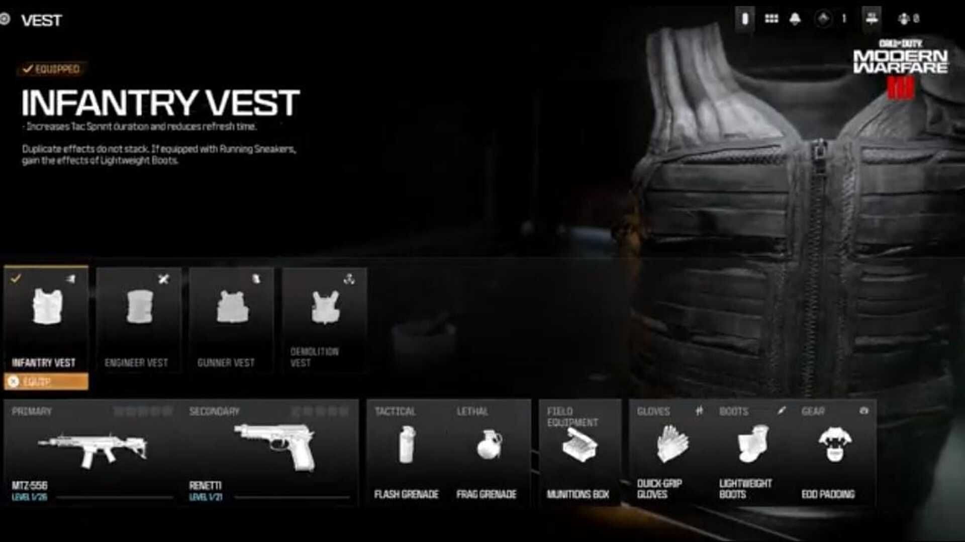 Infantry Vest Package (Image via Activision)