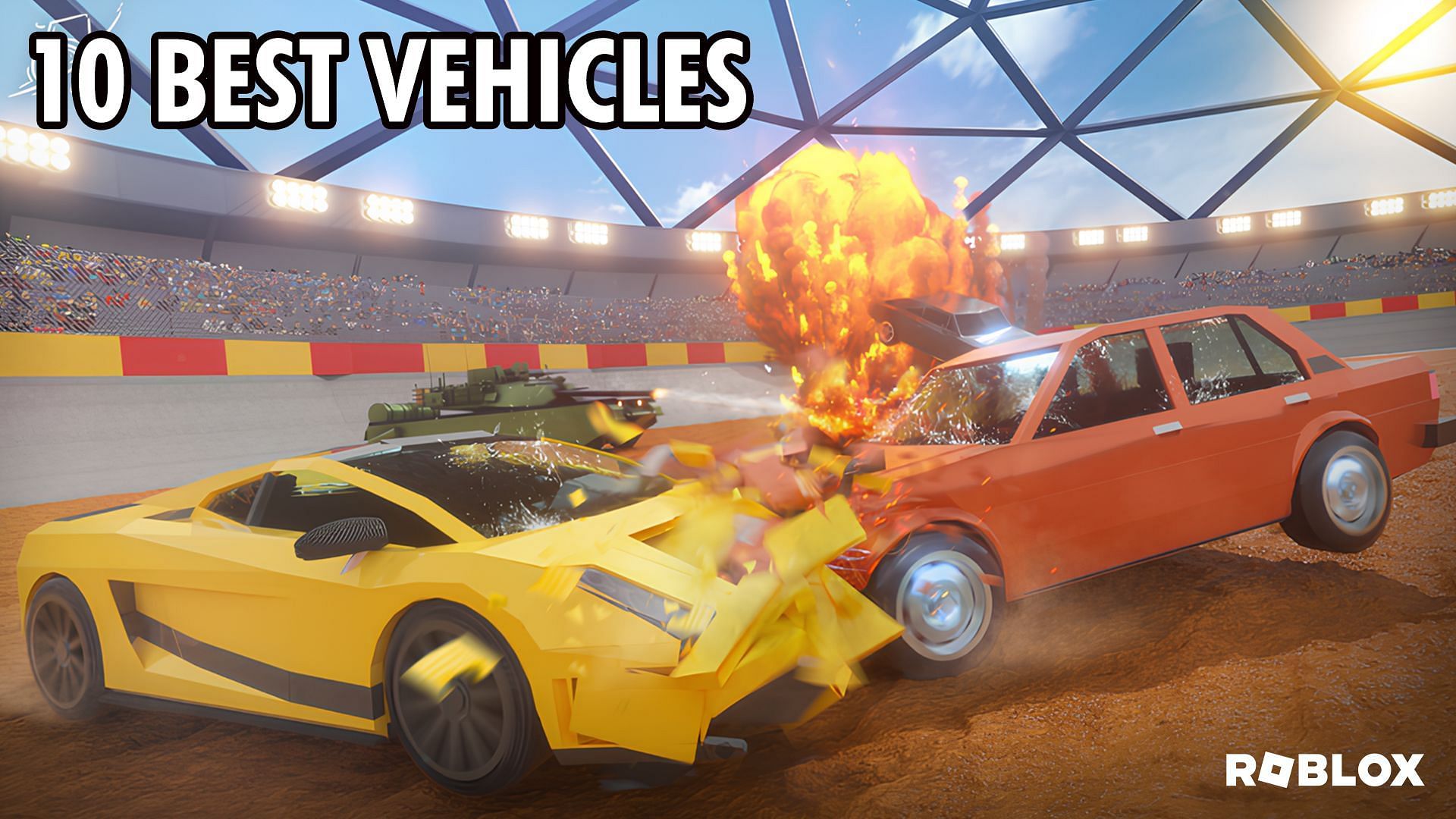 The best vehicles for every situation in Car Crushers 2. (Image via Sportskeeda)