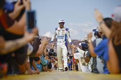 Kyle Larson gets ready to run his first IndyCar laps at Indianapolis Motor Speedway