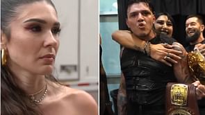 Cathy Kelley reacts to Dominik Mysterio's title win on WWE NXT