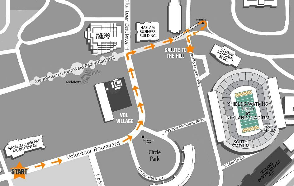 Parking at Neyland Stadium