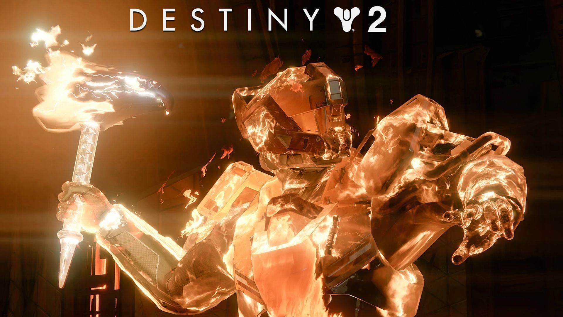 Sunbreaker using hammer strike in Destiny 2 (Image via Bungie)