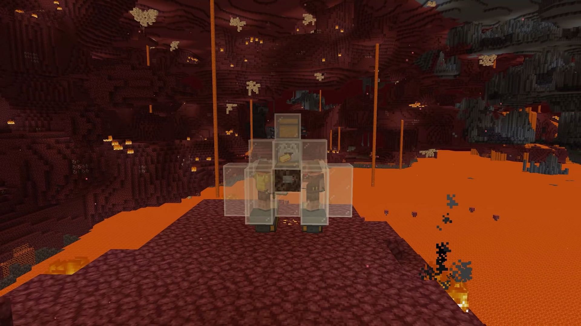 Bartering with piglins can result in large yields of quartz in Minecraft (Image via Shulkercraft/YouTube)