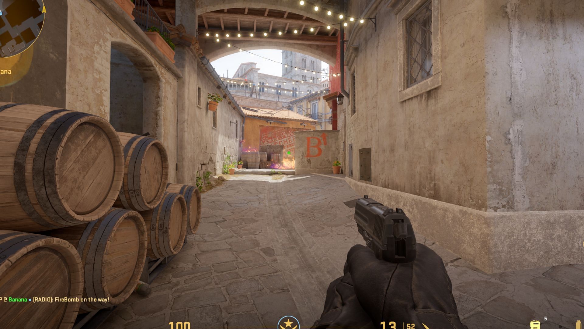 Molotov on Banana (Image via Counter-Strike 2)