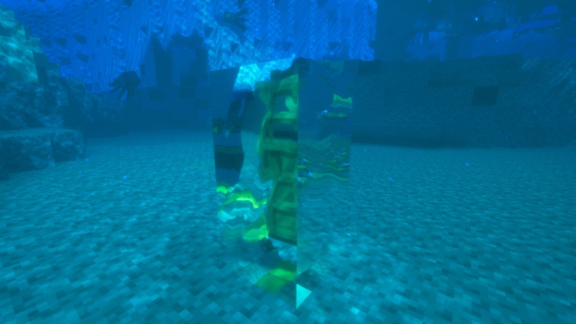 Explore the oceans and riverbeds without running out of air (Image via Mojang)