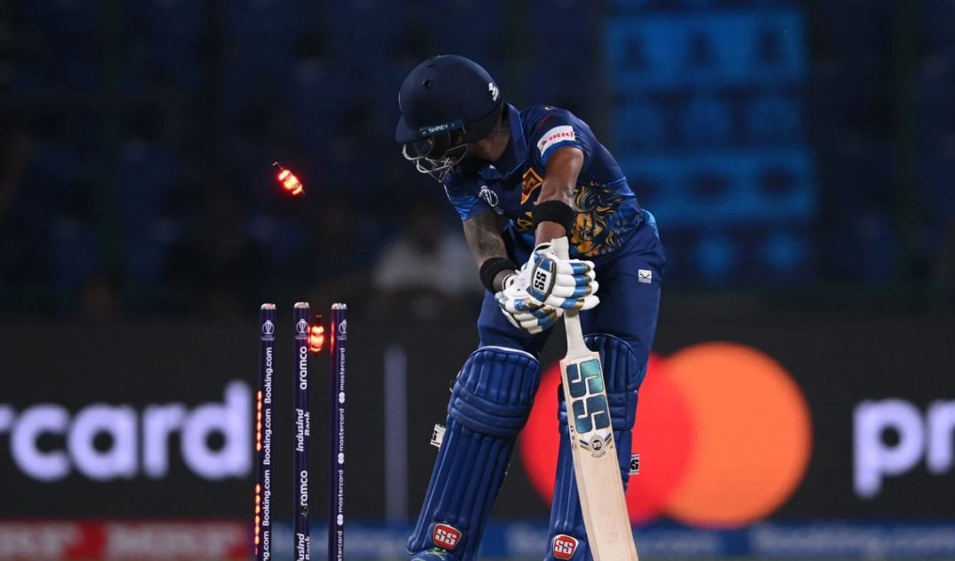 Nissanka had his stumps shattered on his World Cup debut.