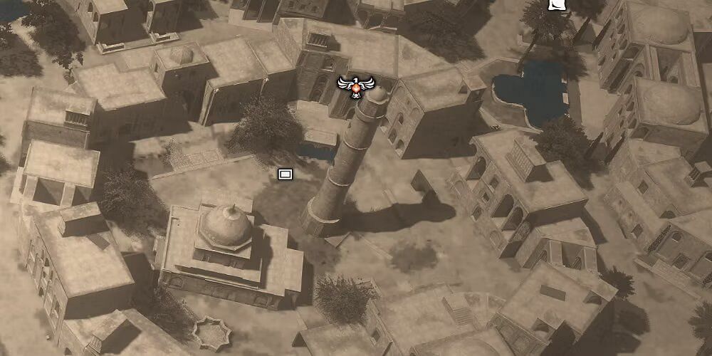 Mazalim Court location in Assassin&#039;s Creed Mirage (Image via Ubisoft)