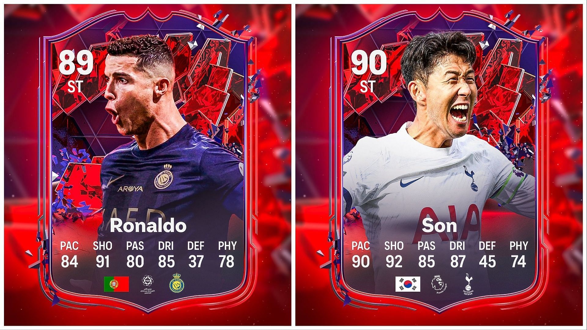 Trailblazers Ronaldo and Son have been leaked (Images via Twitter/FUT Sheriff)