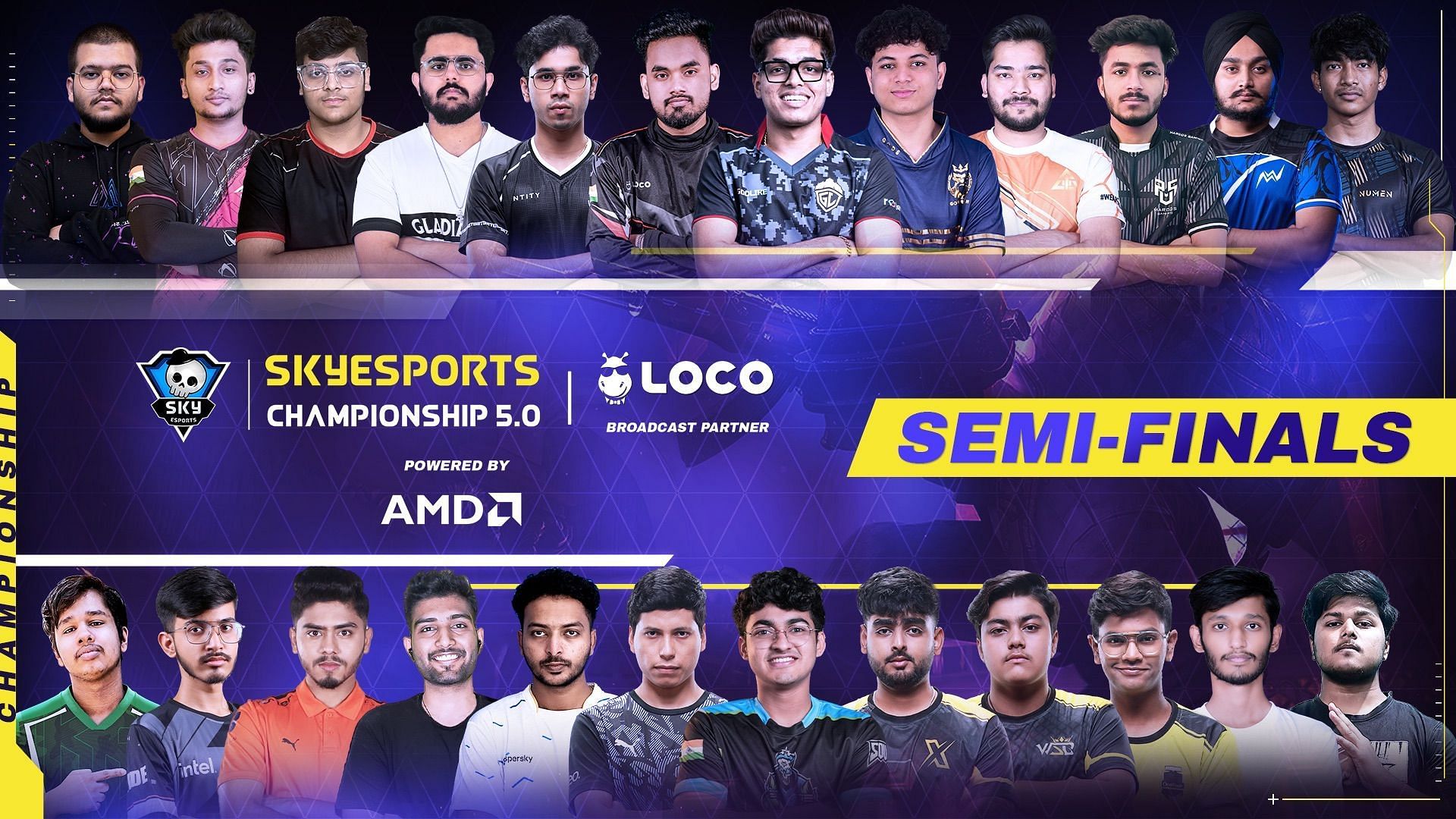 Semifinals of skyesports Championship 5.0 BGMI kick off on October 17 (Image via Skyesports).