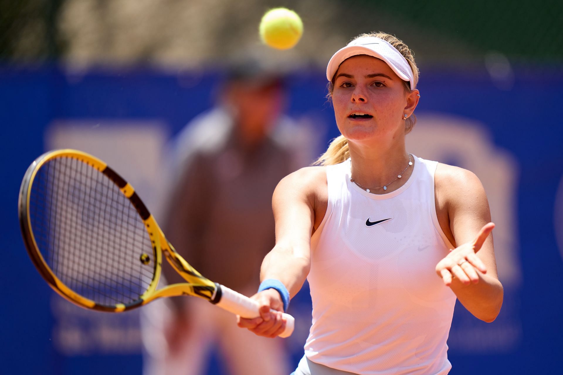 Katerina Zavatska is one win away from reaching the quarterfinals of the Jasmin Open.