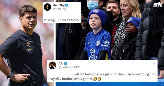 “Hate watching him play silly football”, “Missing 5 chances” – Chelsea fans furious as Pochettino names 28-year-old in line-up for Burnley clash