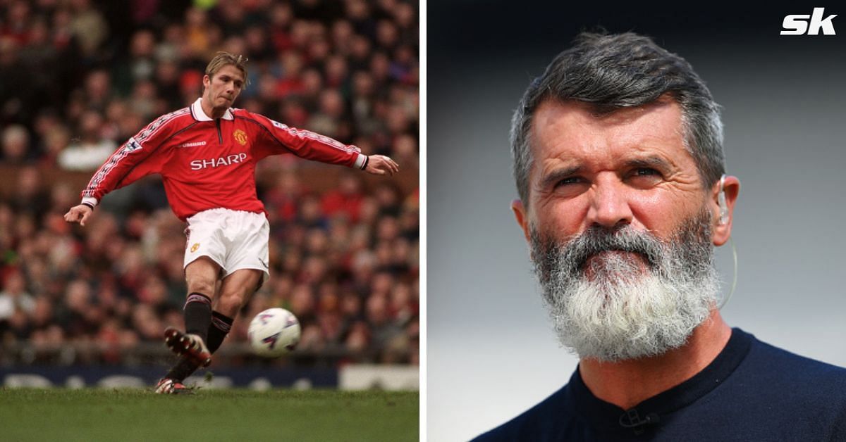 Manchester United legends David Beckham and Roy Keane 