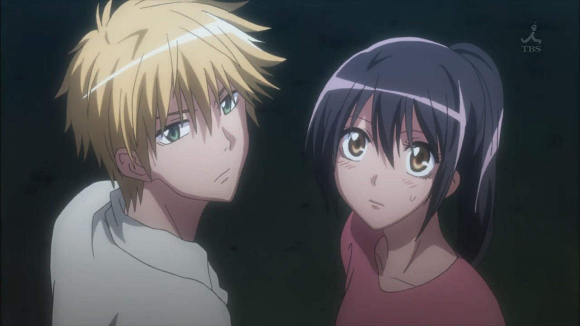 Misaki and Takumi as shown in anime (Image via Studio J.C.Staff)