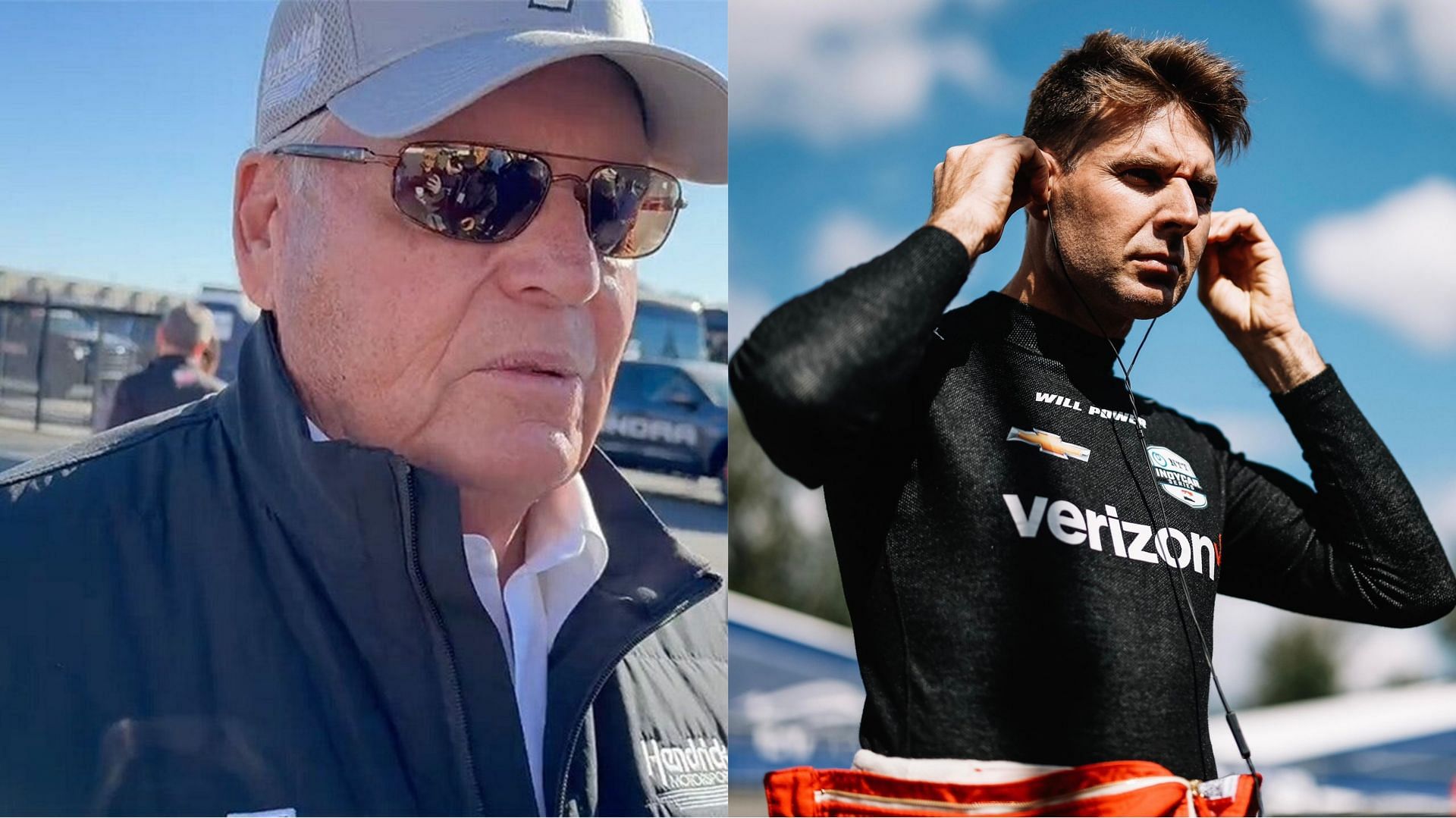IndyCar champion Will Power gifted Hendrick Motorsports owner Rick Hendrick (Image from X)