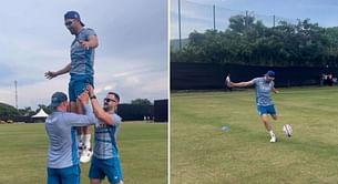 [Watch] England players play rugby, perform dangerous stunt ahead of World Cup ft. Mark Wood