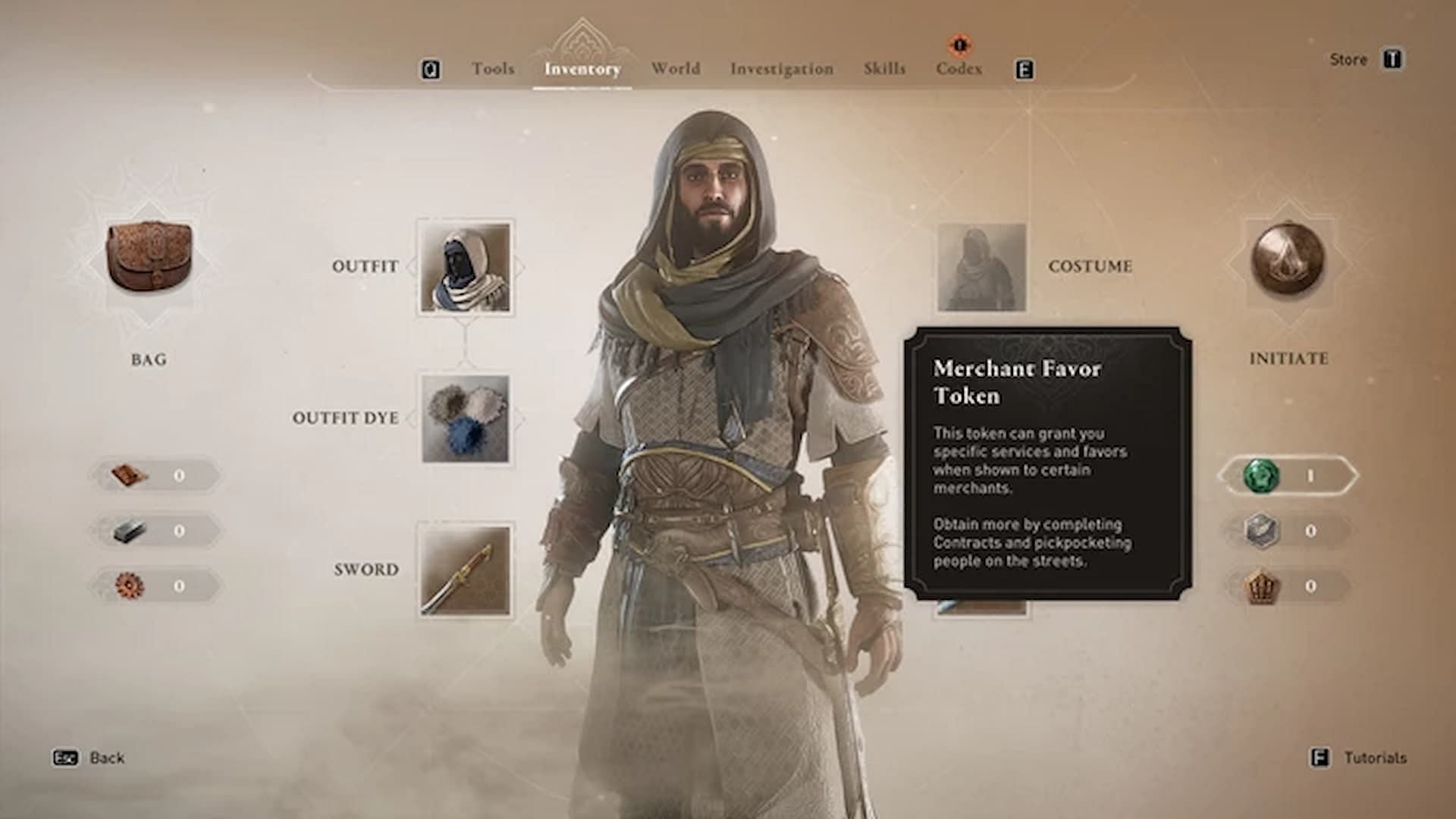 Obtain Merchant Favor Tokens by completing contracts (Image via Ubisoft)