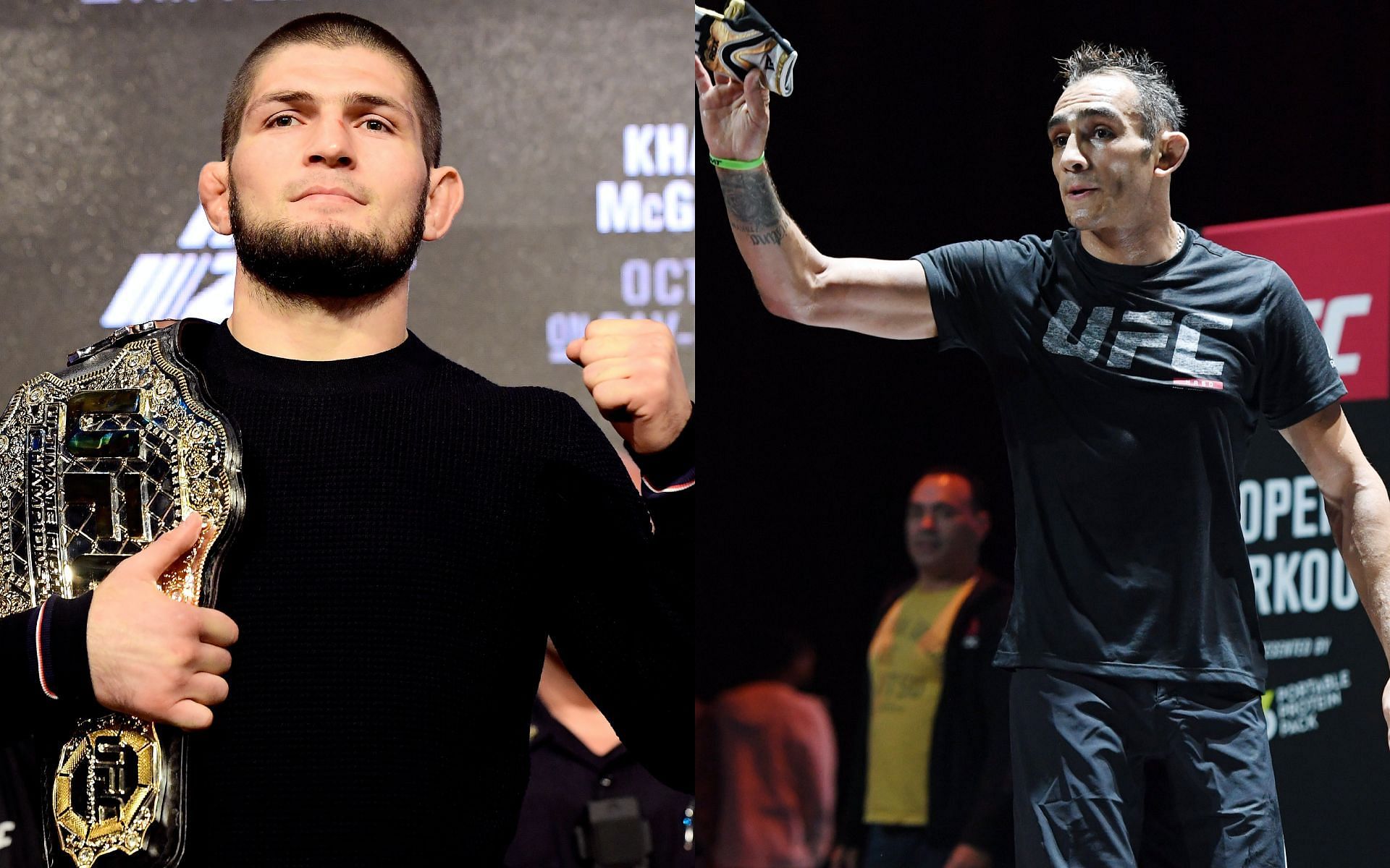 Khabib Nurmagomedov and Tony Ferguson [Image credits: Getty Images] 