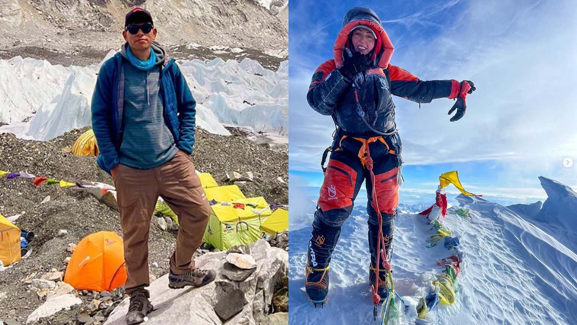 Two avalanches in Tibet claims the lives of Anna Gutu and her guide Mingmar Sherpa (Image via Instagram/@mingmar_sherpa, @anyatraveler)