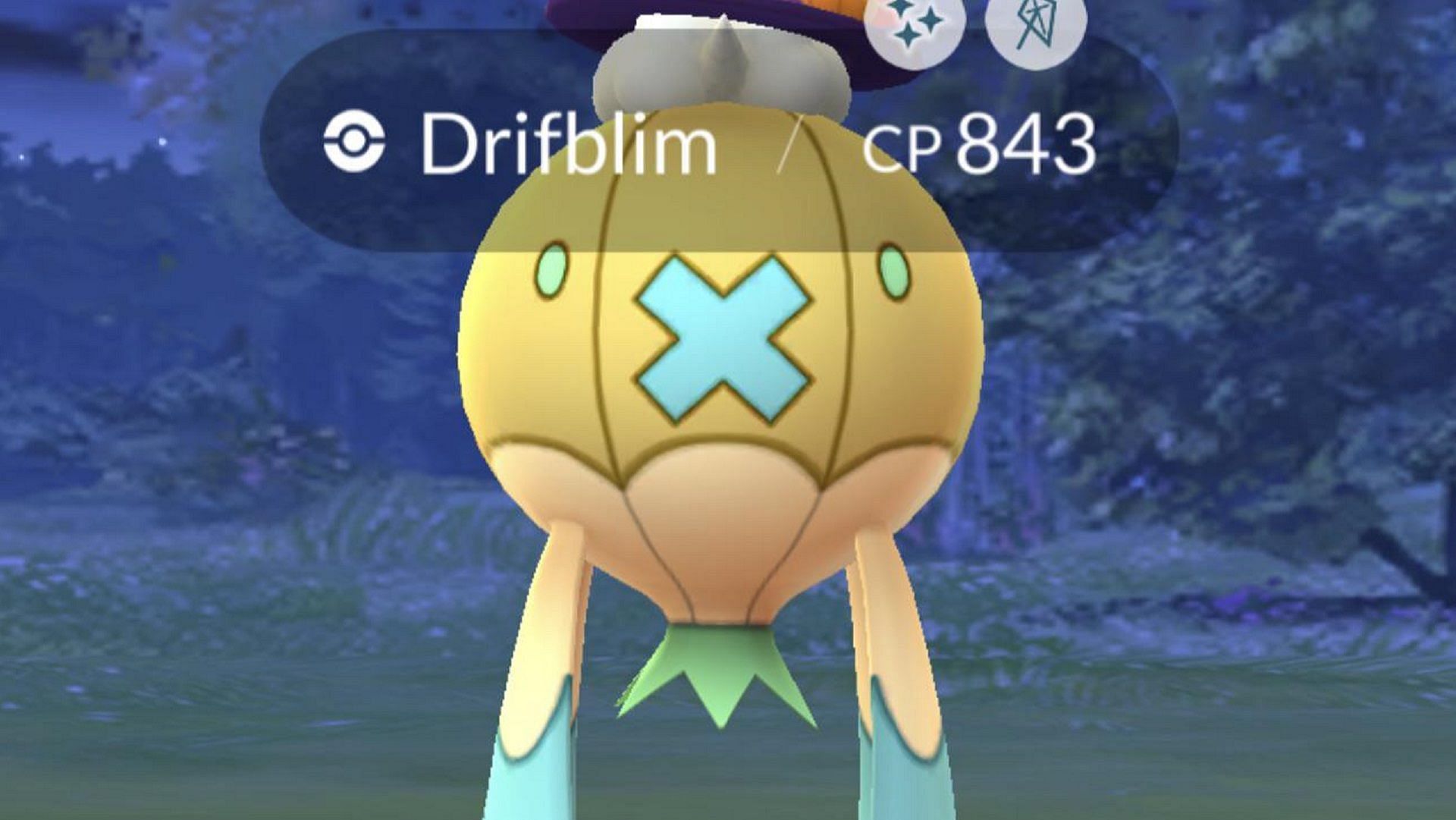 Drifblim and its shiny are also quite plentiful during Pokemon GO&#039;s Fall events (Image via Yellowsnowman/Reddit)