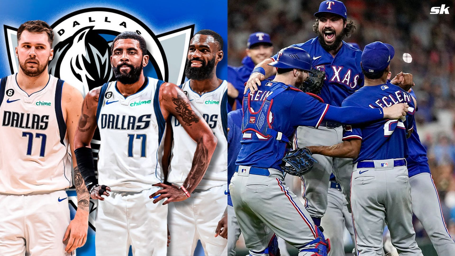 Dallas Mavericks roster have voiced their support for the Texas Rangers in World Series