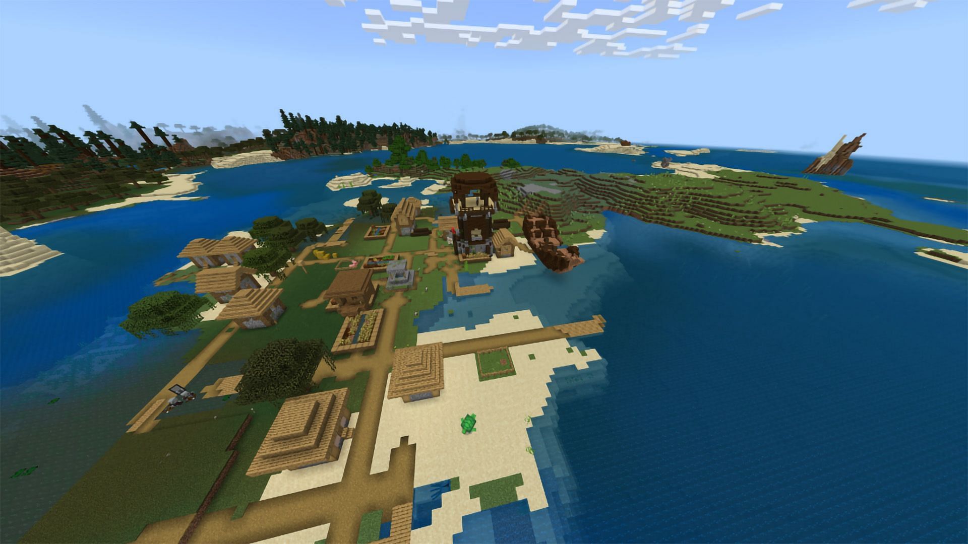 Pillagers, Villagers, and Conquistadors in one place (Image via Mojang)