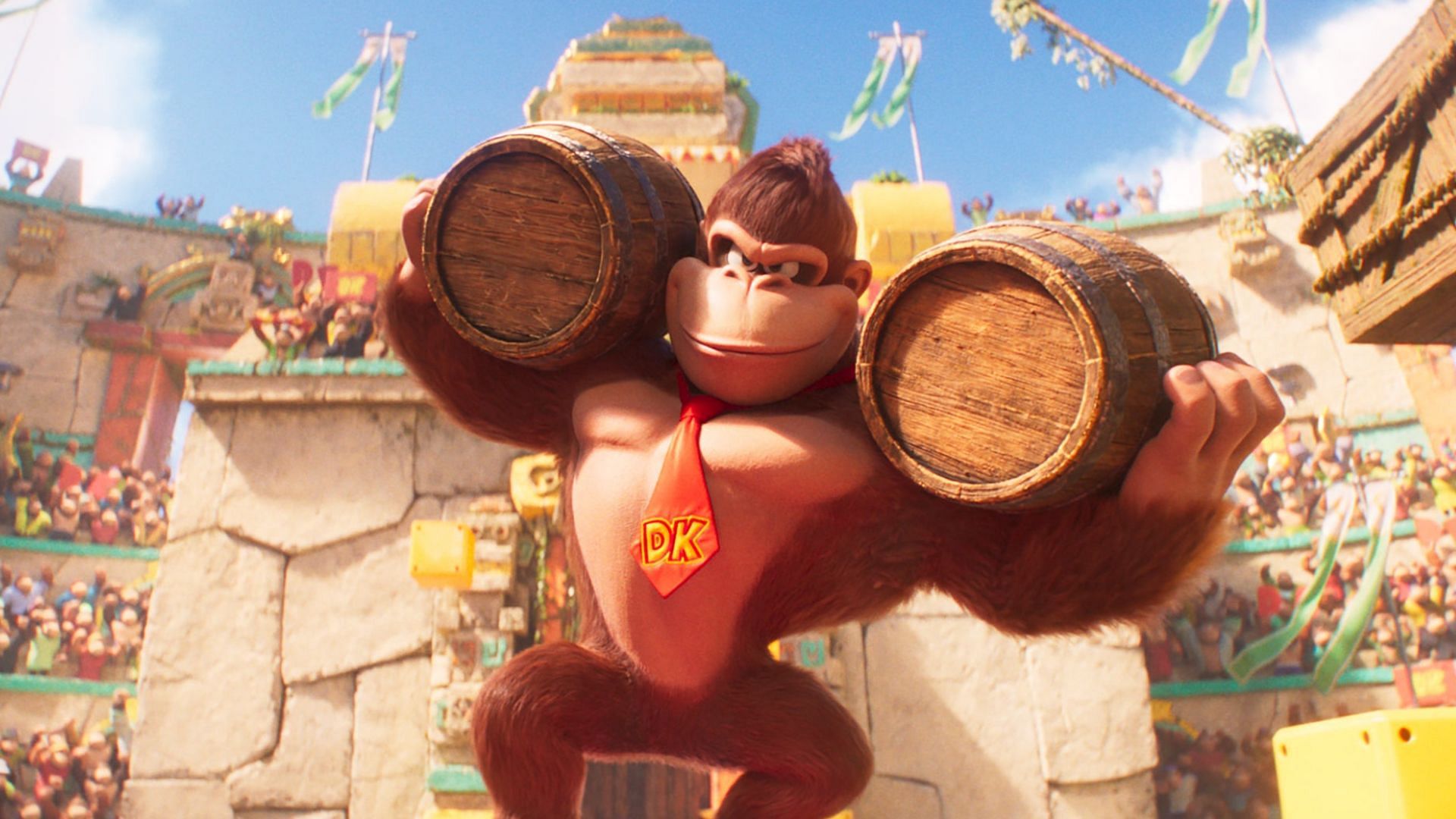 Donkey Kong is a mythical character in Super Mario (Image via Universal Pictures)