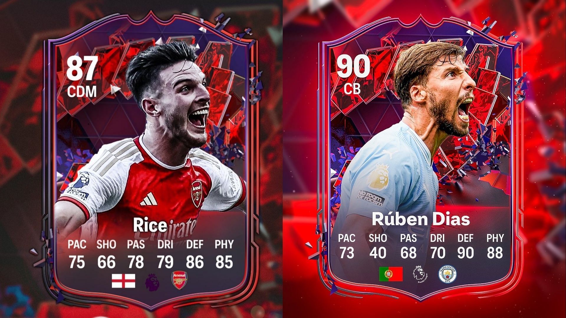 Two new Trailblazers cards from the Premier League have been leaked (Images via Twitter/FTR, FUT Sheriff)