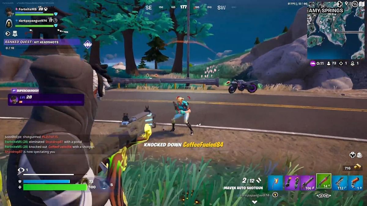 Fortnite: Collect ammo from eliminated players