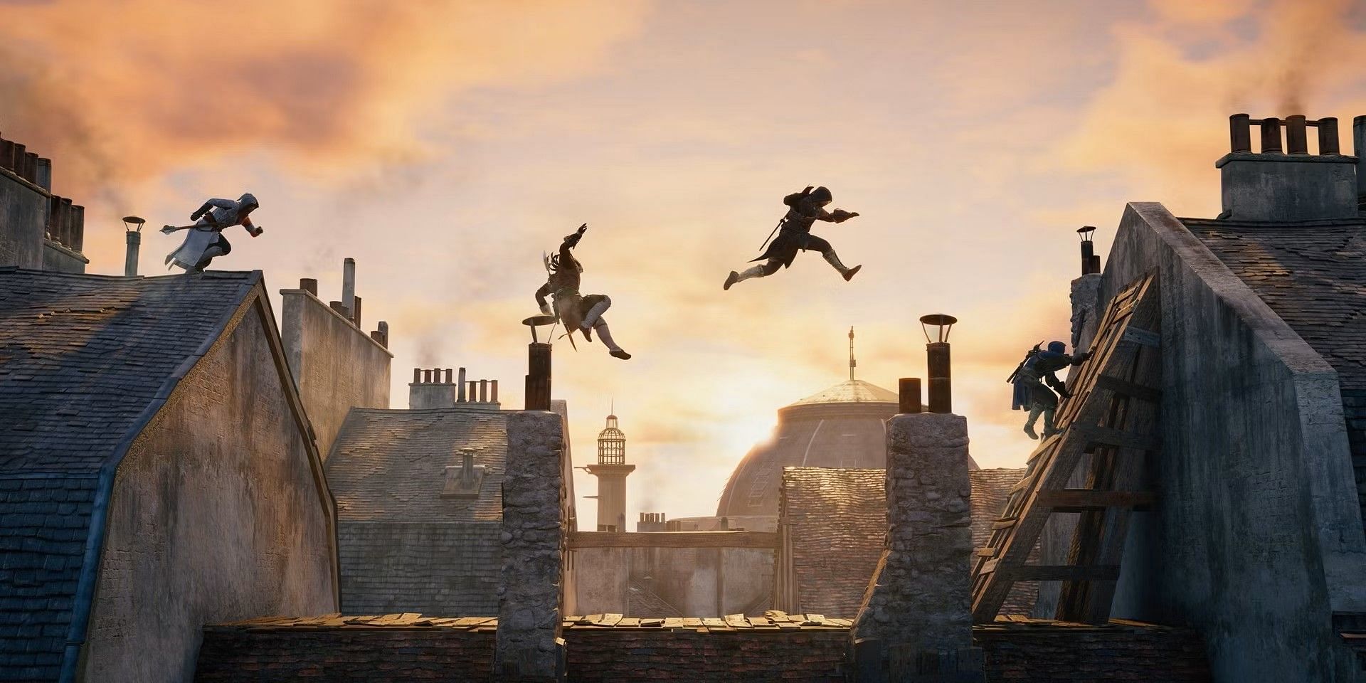 Parkour in AC Unity (Image via Ubisoft)