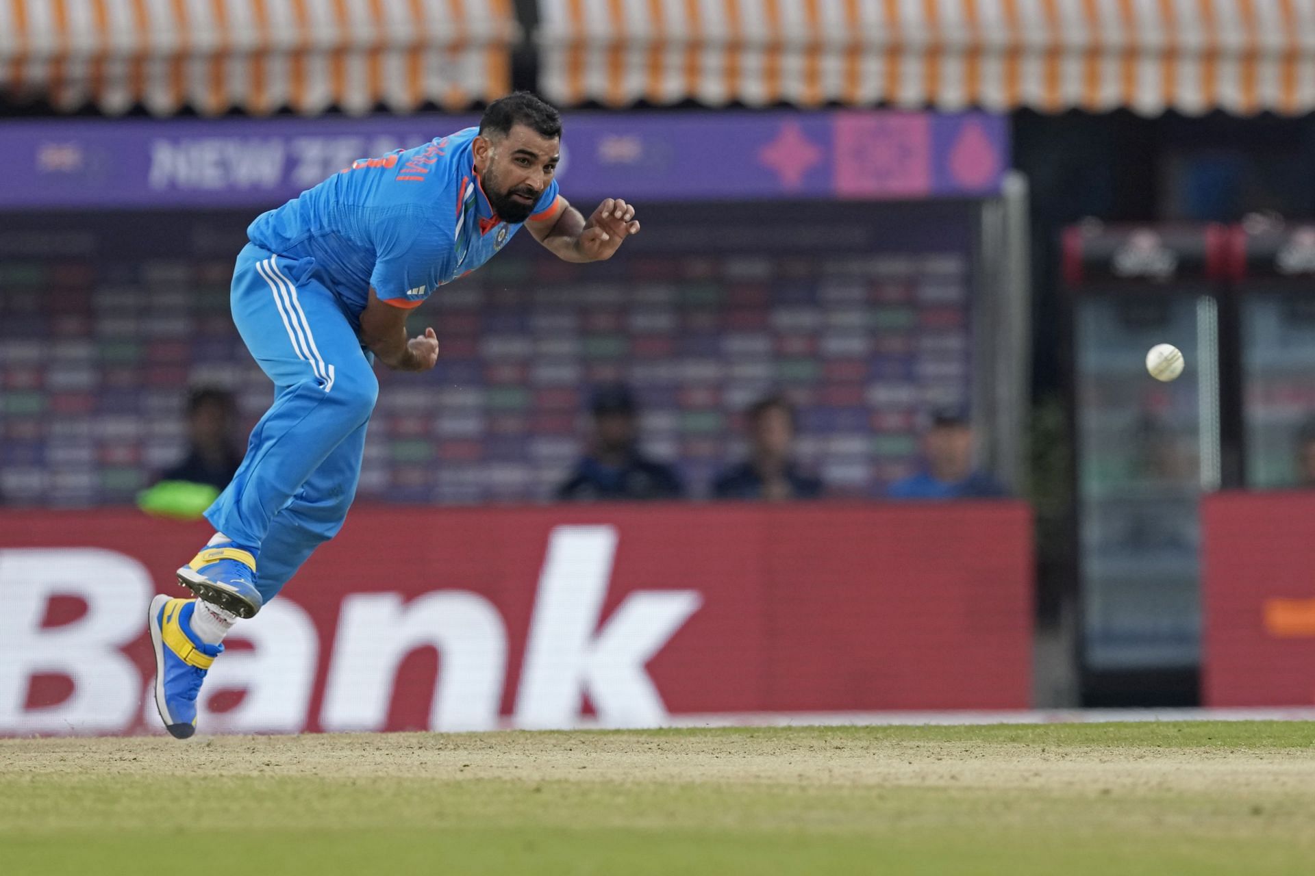 Mohammed Shami has excelled in the last five matches he has played in ODI World Cups. [P/C: AP]