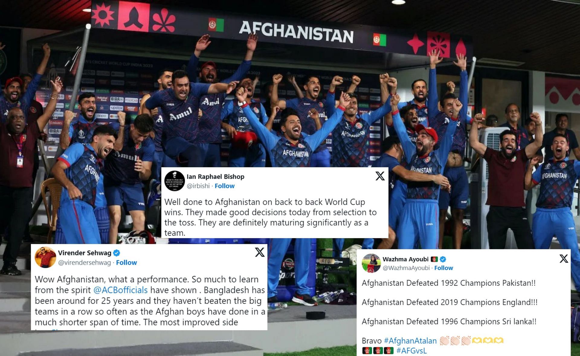 Fans react after Afghanistan