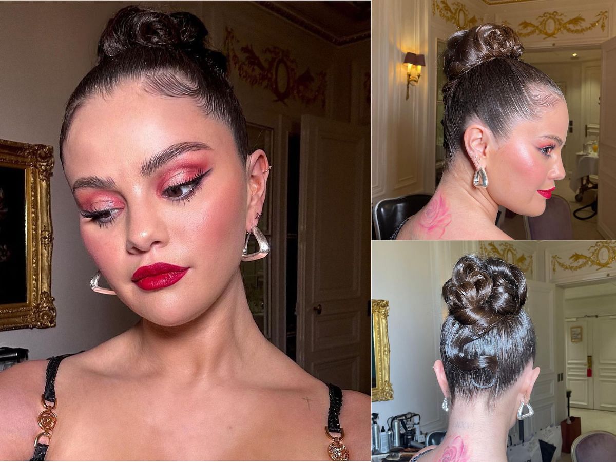 Selena Gomez Moulin Rouge makeup trend (Image via Sportskeeda)
